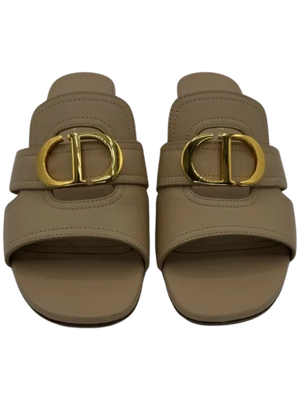 Christian Dior 30 Montaigne Leather Slides