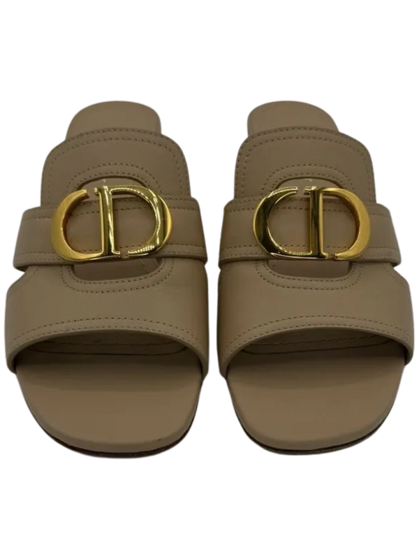 Christian Dior 30 Montaigne Leather Slides