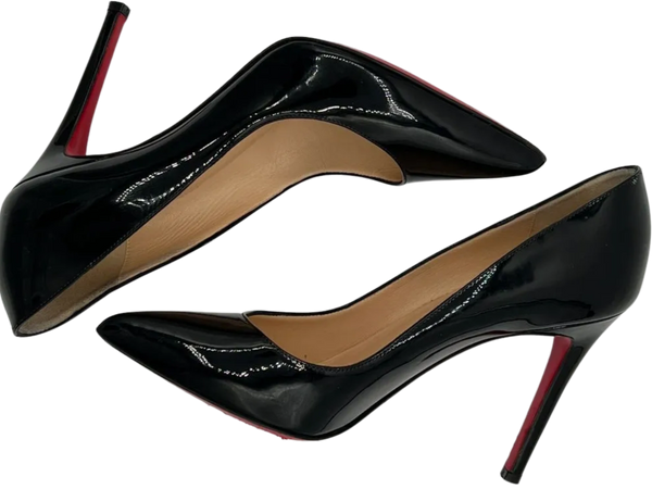 Christian Louboutin Pigalle 100 patent-leather pumps