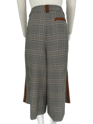 Staud Paprika Belted Plaid Suit