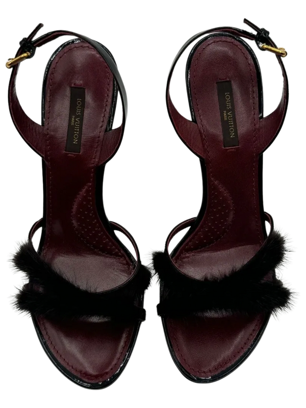Louis Vuitton Mink Fur Sandals - *Brand New*