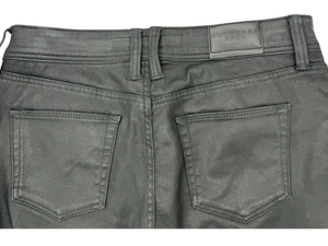 Burberry Wax Coated Skinny Low Rise