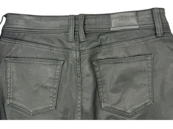 Burberry Wax Coated Skinny Low Rise