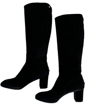 Loro Piana “Jeanne” Suede Knee Boots - Sz 39