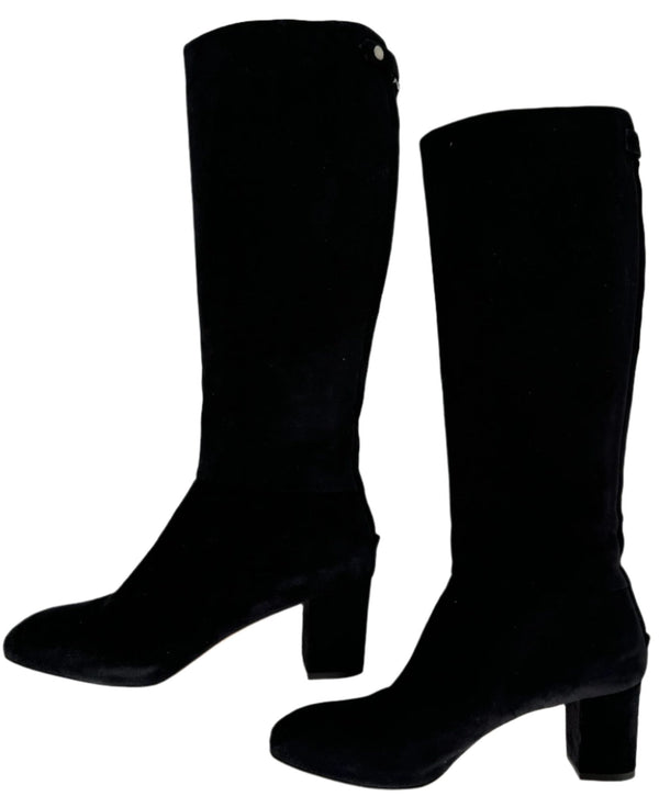 Loro Piana “Jeanne” Suede Knee Boots - Sz 39