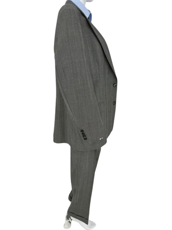 Burberry Suit - Pale Blue Stripe- Vintage