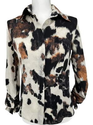 Cavalli Animal Print Blouse
