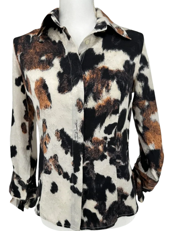 Cavalli Animal Print Blouse