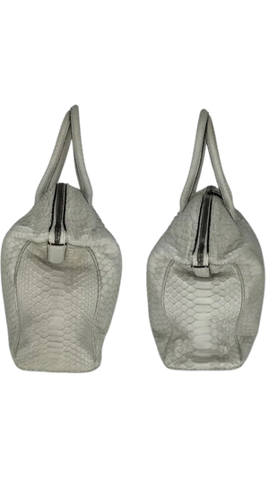Zagliani Python Large Tomodachi Bowling Bag