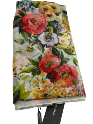 Dolce & Gabbana NWT Multicolor Floral Print Shawl