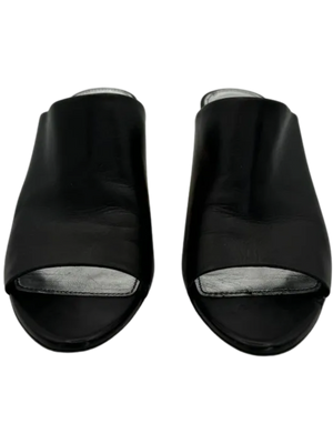 Givenchy Logo-Heel Leather Mules