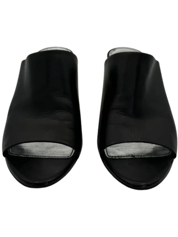 Givenchy Logo-Heel Leather Mules