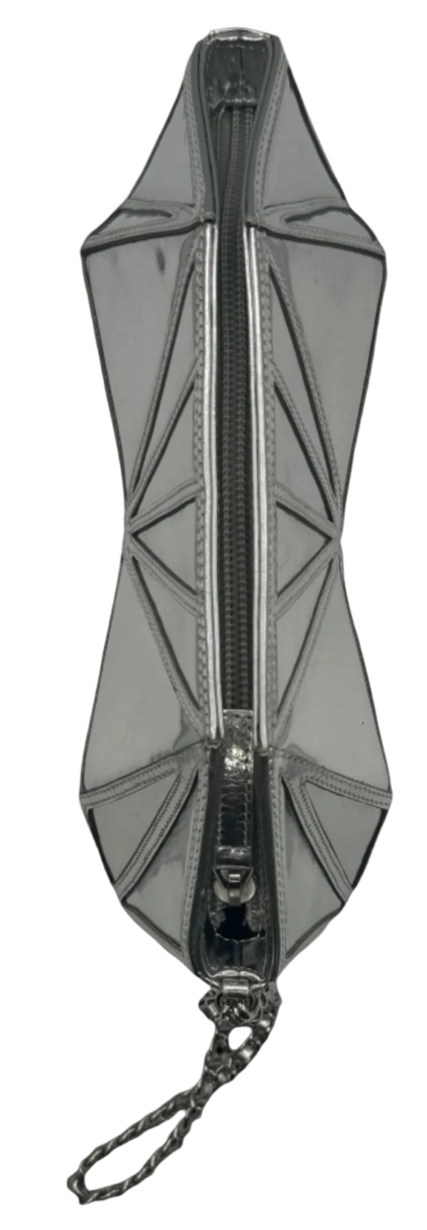 Chanel Midnight Swim Silver Clutch in Patent Leather S/S 2012