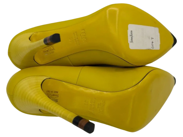 Fendi Anne Neon Point-Toe Pump