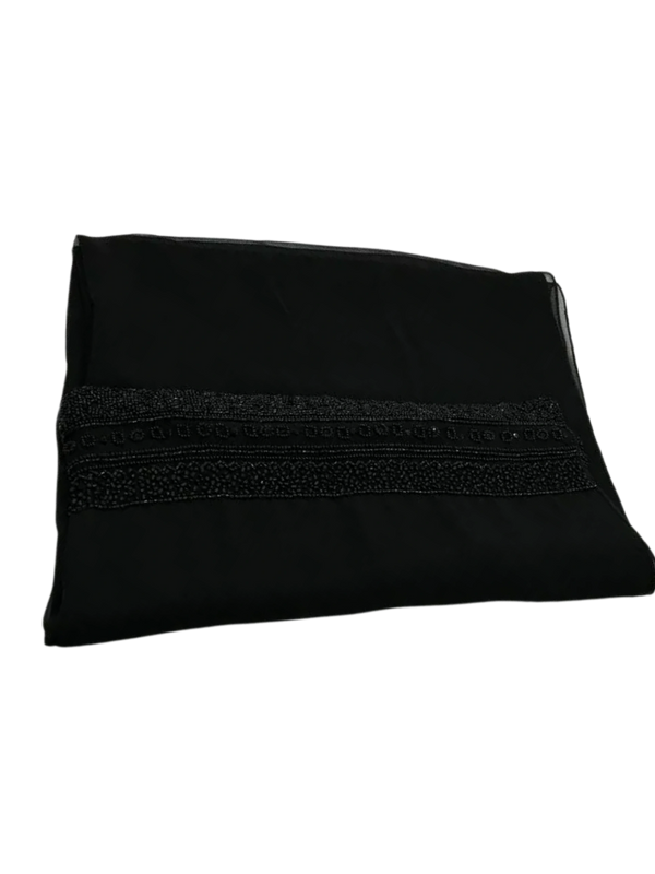 Pamella Roland Beaded Trim Sheer Shawl