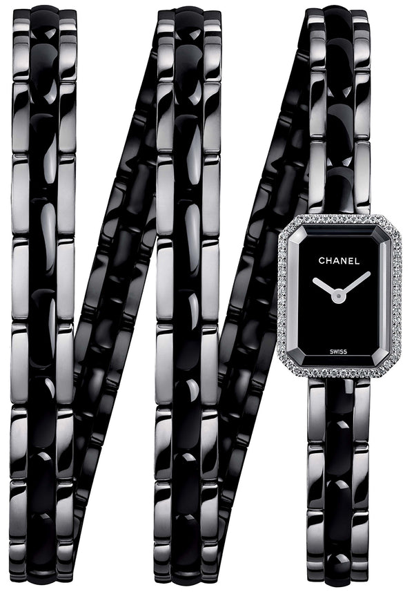 Chanel Première 18K White Gold Diamond Bezel Triple Wrap Watch Ref. O.N. 39306 w/ Box