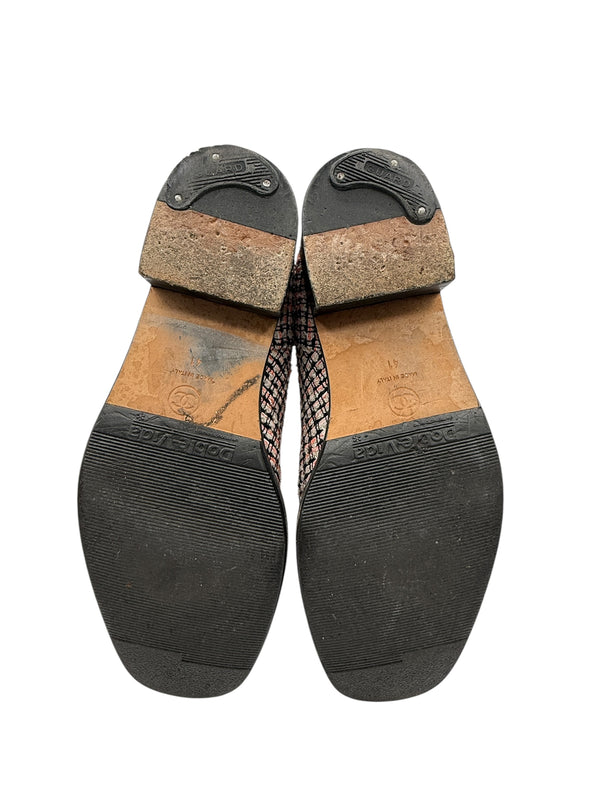 Chanel tweed Tricolor Engineer Buckle Boots - Size 41