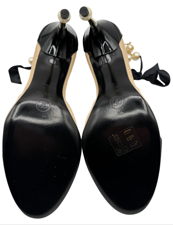 Chanel heels with pearls - Size 40 - NEW