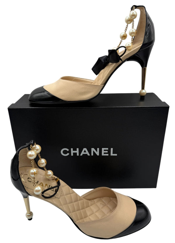 Chanel heels with pearls - Size 40 - NEW