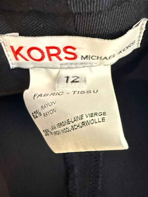 Michael Kors Nautical Button-Front Wide-Leg Trousers – Size 12