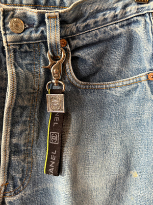 Chanel 2006 Sport Collection Lanyard-Style Keychain – Black x Green