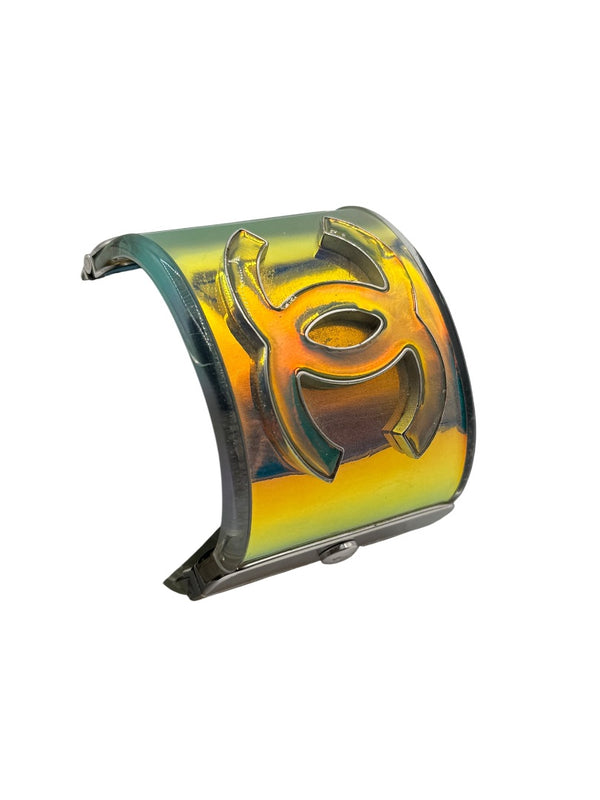 Chanel Multicolor Hologram Lucite CC Cuff – Spring 2012