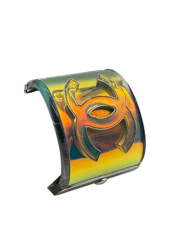 Chanel Multicolor Hologram Lucite CC Cuff – Spring 2012