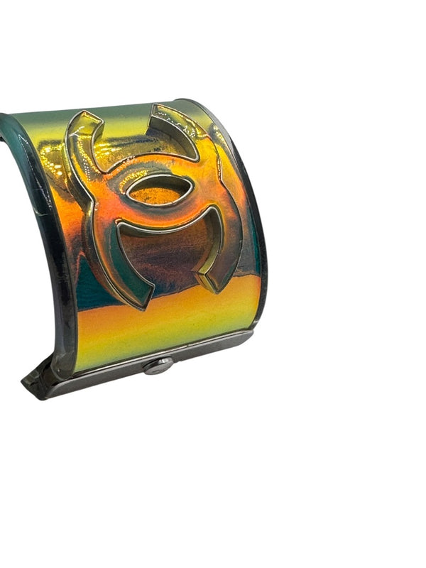 Chanel Multicolor Hologram Lucite CC Cuff – Spring 2012