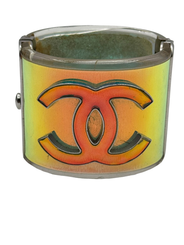 Chanel Multicolor Hologram Lucite CC Cuff – Spring 2012
