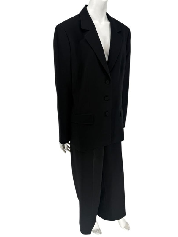 Lafayette 148 New York Black NWT Tailored Pant Suit – Size 14