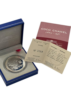 Monnaie de Paris 2008 Coco Chanel 5 Euro Silver Proof Coin – 125th Anniversary