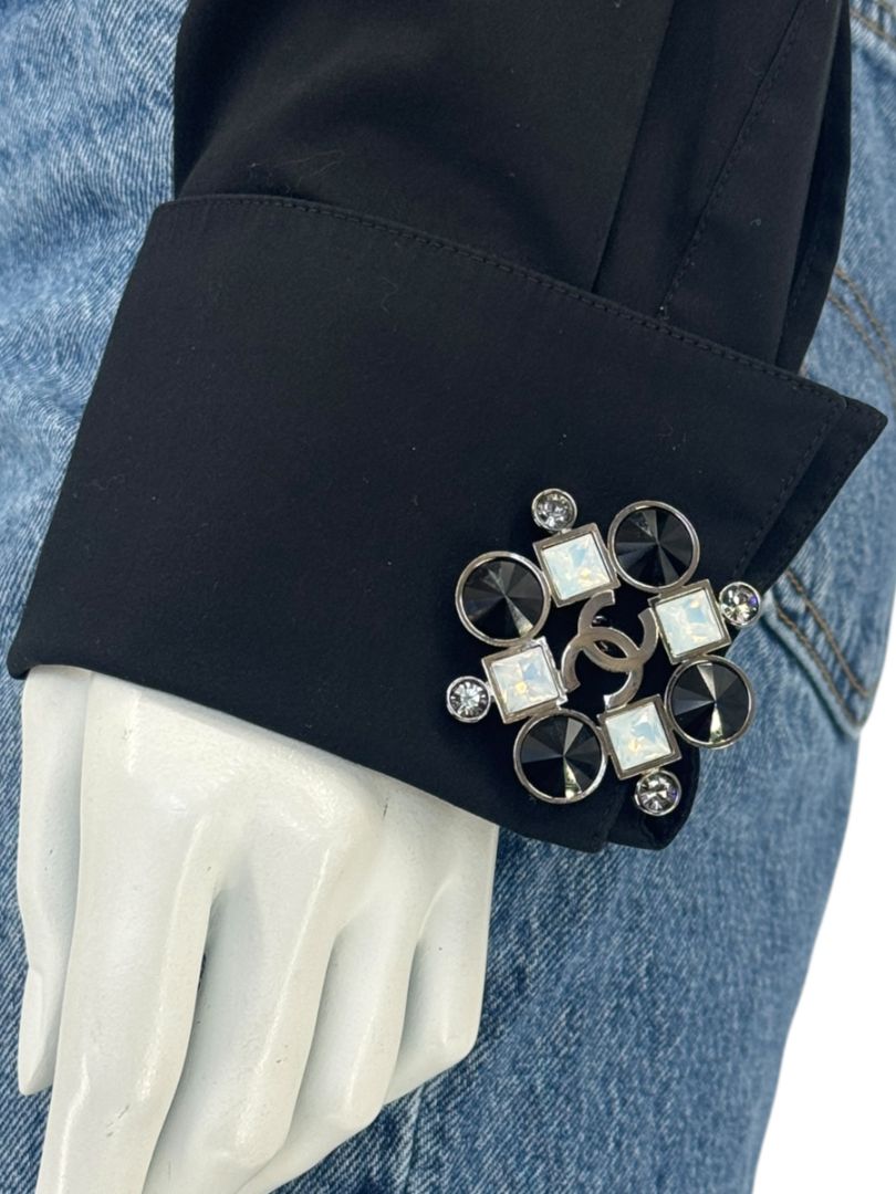 Chanel Fall 2005 Crystal & Resin CC Cufflinks – 2”