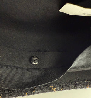 Chanel F/W 2016 Black/Gold Tweed Hat - NEW IN BOX w/Tags