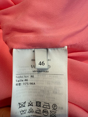 Valentino Ruffle Side Sleeveless Mini with laying collar and side button - Size 12