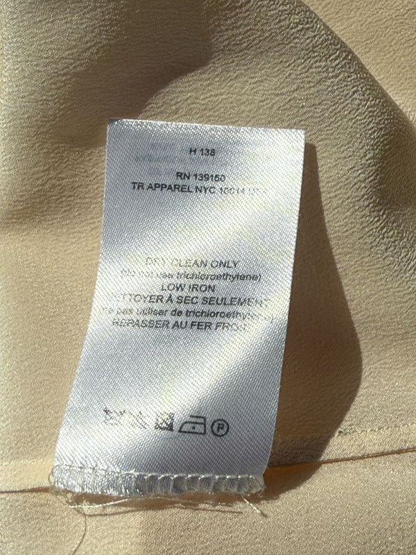 The Row Ivory Silk Button-Down Blouse - Size 6