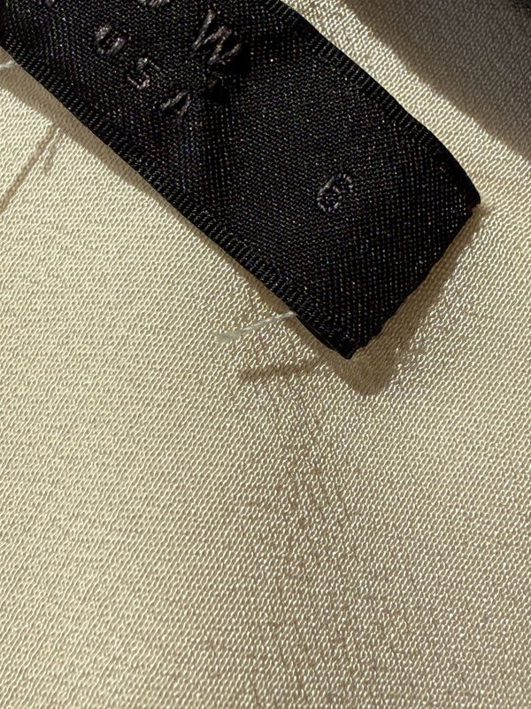 The Row Ivory Silk Button-Down Blouse - Size 6