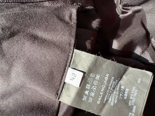 Balenciaga Sculptural Tapered Wool-Blend Pants - Size 42