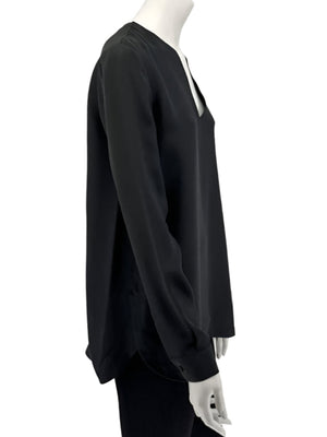 Loro Piana Black Silk Tunic Blouse – Size IT 44 (US 8/Medium)