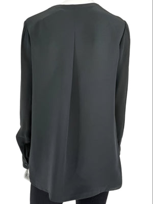 Loro Piana Black Silk Tunic Blouse – Size IT 44 (US 8/Medium)