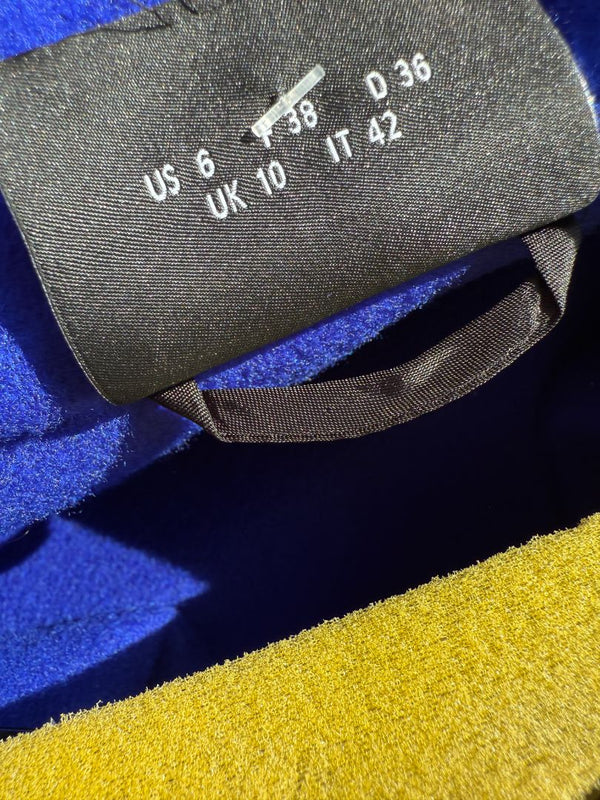 Akris Electric Blue Cashmere Coat - Size 6