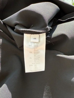 Givenchy Fluted Hem Satin-Trim Dress - Size 44