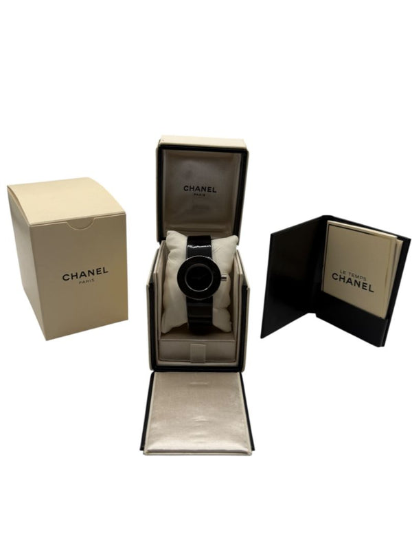 Chanel La Ronde Black Patent Leather Watch H0579 – Stainless Steel – 29mm