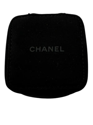 Chanel Black Travel Jewelry & Watch Case – Suede Zip Cube