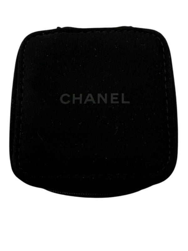 Chanel Black Travel Jewelry & Watch Case – Suede Zip Cube