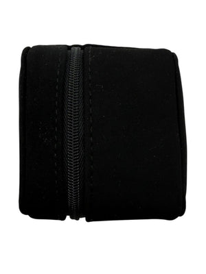 Chanel Black Travel Jewelry & Watch Case – Suede Zip Cube