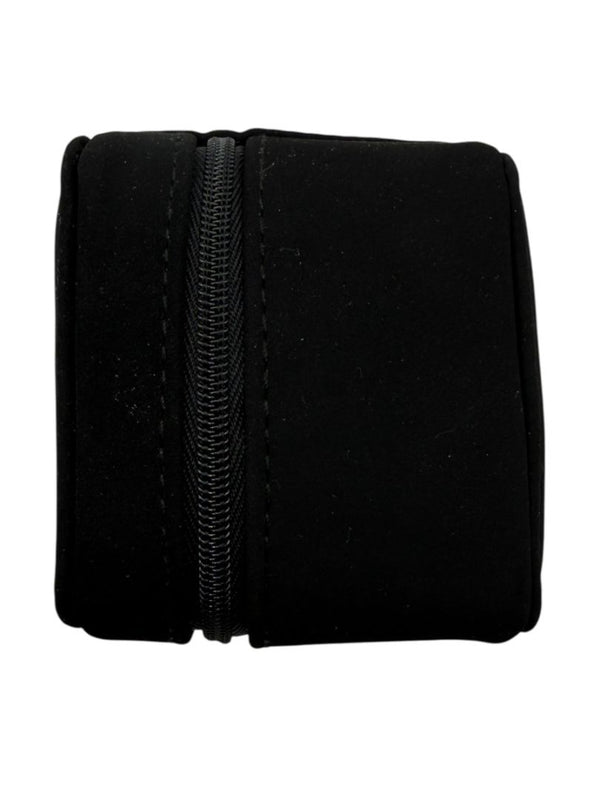 Chanel Black Travel Jewelry & Watch Case – Suede Zip Cube