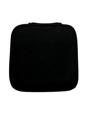 Chanel Black Travel Jewelry & Watch Case – Suede Zip Cube