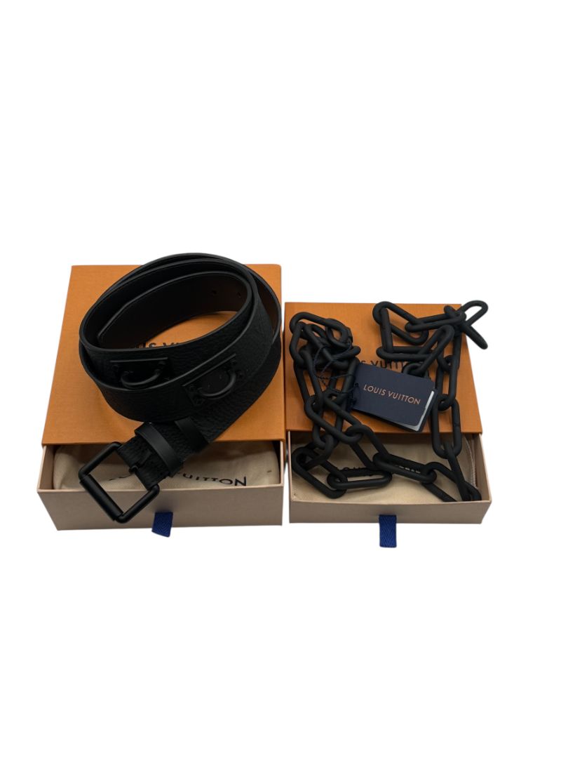 Louis Vuitton Virgil Abloh Two-Piece Monogram Utility Chain Belt – Size 38/95