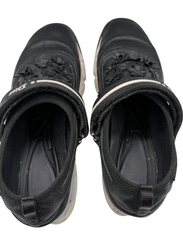 Christian Dior Floral Appliqué Velcro Strap Sneakers – Size 40