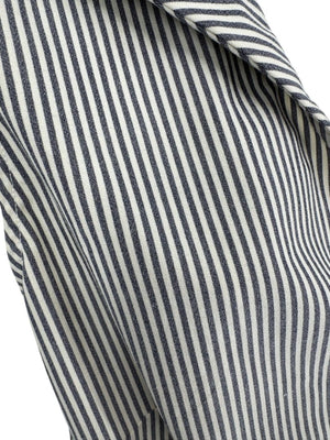 Lafayette 148 New York Striped Wrap-Front Sleeveless Top – Size 14